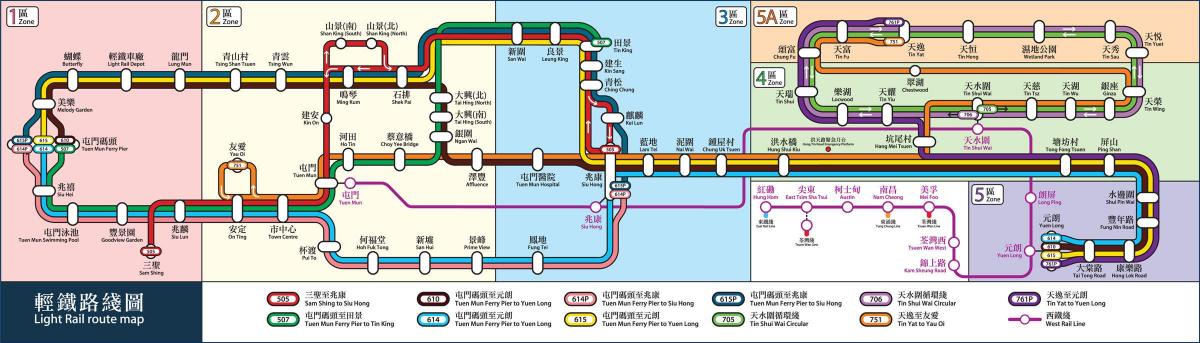 HK ferrocarril mapa