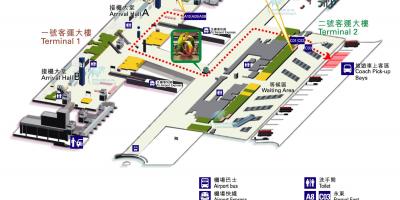 Mapa de aeropuerto de Hong Kong