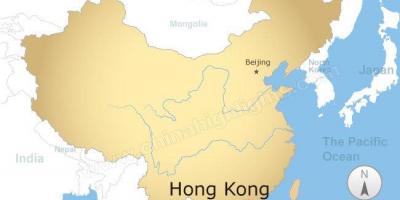 Mapa de China y Hong Kong