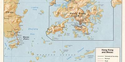 Mapa de Hong Kong y Macao
