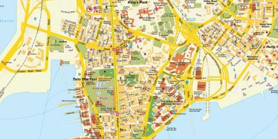 Mapa de las calles de Hong Kong
