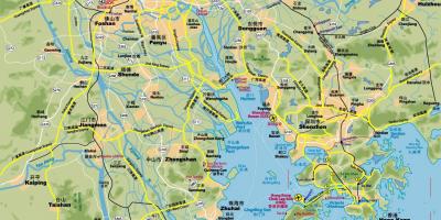 Mapa de carreteras de Hong Kong