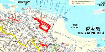El puerto de Hong Kong mapa