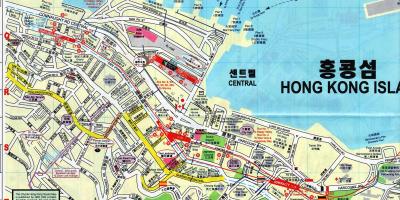 Mapa de Sheung Wan, Hong Kong