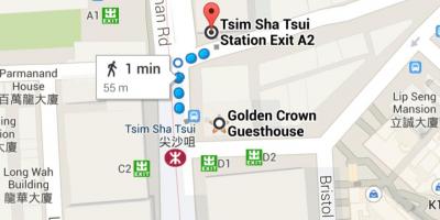 Tsim Sha Tsui MTR station mapa
