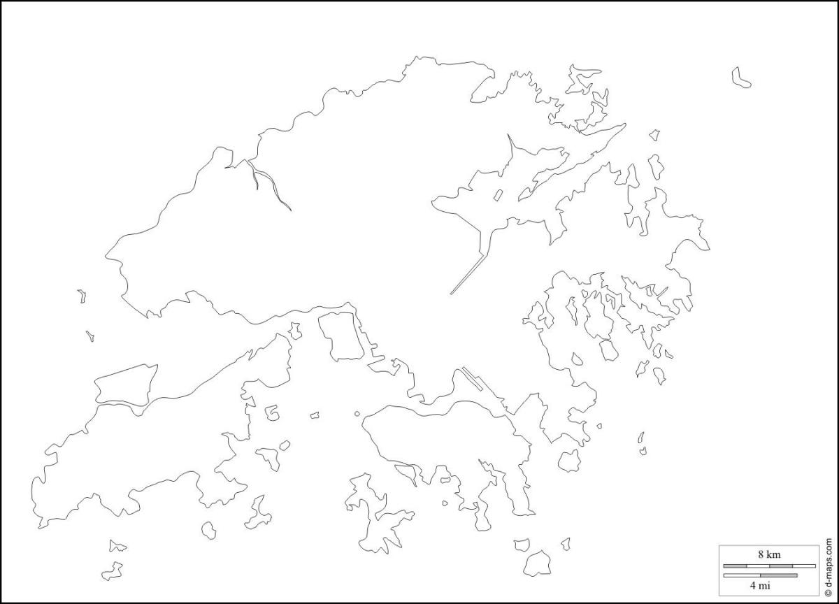 Hong Kong esquema del mapa