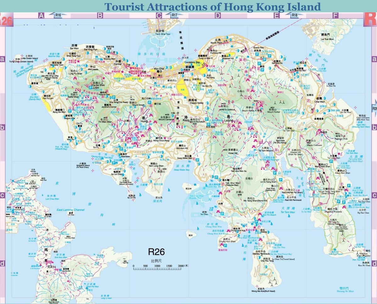Hong Kong en el mapa