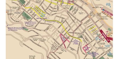 La estación de MTR de Sheung Wan mapa